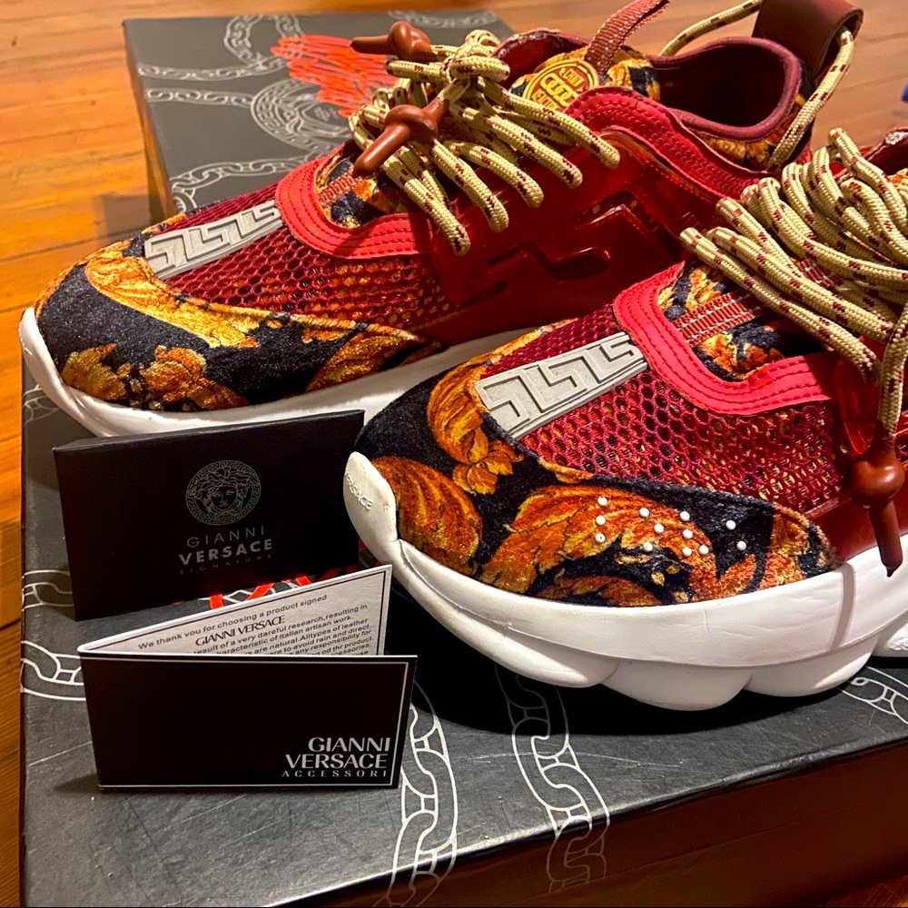 Versace chain reaction sneakers